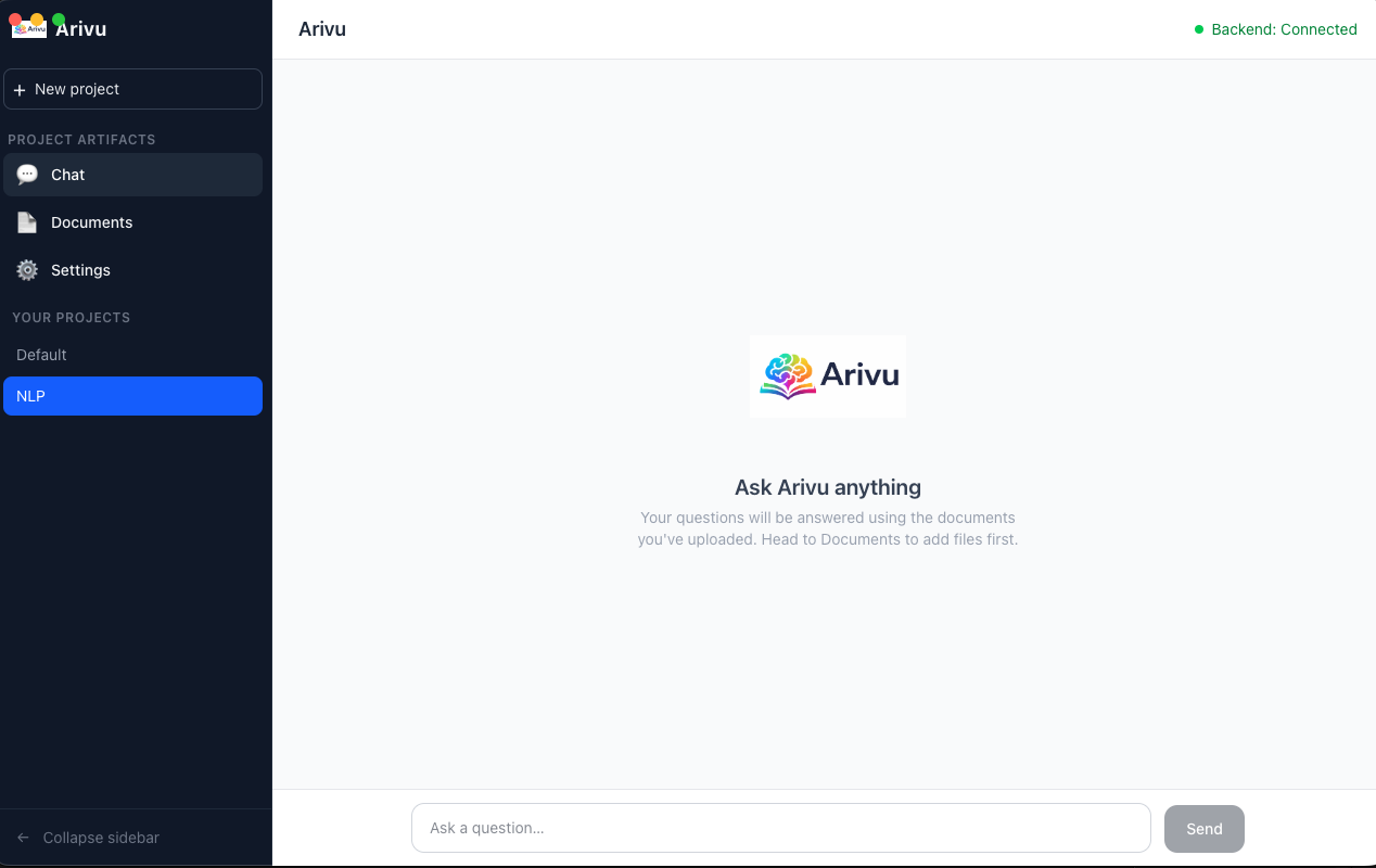 Arivu Application Interface